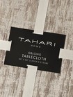 New Tahari Tablecloth   Napkins 60 X 84   6 Set Sateen W Modernist Brush Stroke