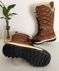 Bearpaw Women s Isabella Suede Bungee Lace Winter Boots Sz 9