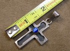 Vintage 925 Sterling Silver Cross Necklace Pendant Old Stock Mexico