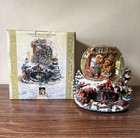 Vintage Grandeur Noel Musical Holiday Water Globe With Revolving Scene