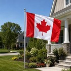 Hypoth Double Sided Canada Flag 3x5 Ft Outdoor- Uv Fade Resistant 3ply Canadian