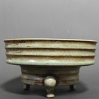 7 2  Song Dynasty Ru Kiln Antique Reflux Old Porcelain Swirled Zun