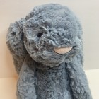 Jellycat London Dusky Blue Medium Bashful Bunny 12  Stuffed Plush Rabbit