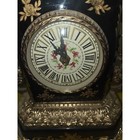Vintage Cobalt Blue Porcelain Mantel Clock Gold Gilt French Louis Xv Style Clock