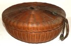 Bamboo Ikebana Sewing Basket Oriental Used In Flower Arrangements Vintage
