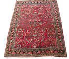 Fine Antique Persan Oriental Rug W  Great Design   Color_estate Pc Beautiful