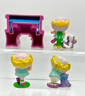 Vintage 4-pc Set Strawberry Shortcake Deluxe Desk Angel Cake Miniature Telephone