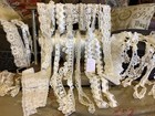 2839    vtg Antique Age Tone Fancy Lace Lot 28 yards Handmd Crochet Pillowcase  4