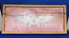 Vintage Original Flying A Ethyl Glass Pump Sign-rare