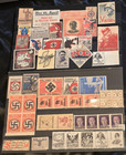 Nazi Germany Third Reich 70   Pcs Stamps Vignettes Ww2 Wwii German Collection