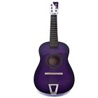 23    Mini  Acoustic Guitar Wood Beginner Purple Small Toy Guitarra For Kids Gift 