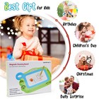 Magnetic Drawing Board Kids Erasable Doodle Pad Pen 2 Stamps Ages 3-5