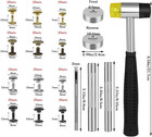 240 Sets Rivets For Leather 3 Sizes Double Cap Rivets Tubular 4 Colors Leather R