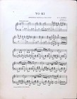 Yoki Yo-ki Sheet Music Piano Solo William Powell Polla Japanese Oriental Ragtime