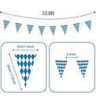  262 Feet Oktoberfest Bavarian Flag-8 Packs Oktoberfest Bavarian Pennant 8 Pcs
