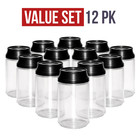 12 Pack 3 5g Soda Can Style Plastic Storage Containers With Lids Mix Designs