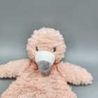 Demdaco Flamingo Security Blanket Baby Lovey Plush Bird Rattle Soft Toy Flat 