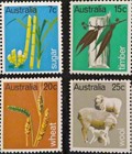 1969 Australia Primary Industry Series I Mnh Blocks Set Of 7c 15c 20c 25c Stamps