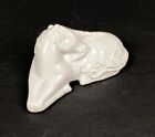 White Porcelain Unicorn Potpourri Pomander Mythic Magic Fairy Garden Figurine       