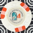 Port Royale  1 Providenciales  Turks   Caicos Casino Chip C34