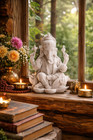 Rare Ganesh  ganesha  Hindu Elephant God Of Success Statue  7 1 4-inch - Mint