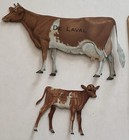 Vintage Delaval Cream Separator Adv  Premium Tin Guernsey Cow   Calf - Envelope