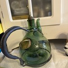 Vintage Wine Bottle Decanter-green Glass-top And Side Chamber-made In Italy    15   