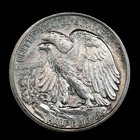 1916-p Walk Liberty Half Dol  Philadelphia Us Mint American Coin  Fine Condition