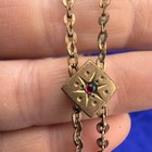 Vintage Gold Filled Watch Chain Fancy Slider  Signed  Lynn  co 48 