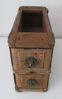 Antique Treadle Sewing Machine Ornate Oak Wooden Drawers In Frame Set Of 2 Azb