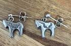 Vintage Sweden Dala Horse Earrings
