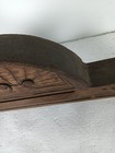 Beautiful Small Antique Pediment Over Door Carved Wood Architectural Reclaimed S