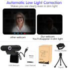 4k Ultra Hd Usb Webcam  Pro Streaming Web Camera With Microphone   Privacy Cover
