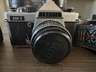 Exakta Edx 2  Vintage 1979 - 35mm Slr Camera With 3 Lenses And Case