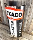 Texaco Gasoline Service Oil 17  Rolled Form 3d Metal Aluminum Sign Garage New