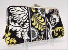 Vera Bradley Double Kisslock Wallet In  baroque  Pattern