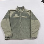 Army Jacket Mens Large Green Fleece Cold Weather Gen Iii Full Zip Usa Military