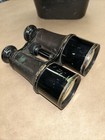 Antique Brass Paris Merchant Marine Day   Night Binoculars W  Case    Clear