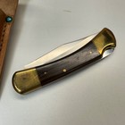 Nos Vintage Klein Tools 44037 Sportsman Knife Japan Ebony Brass 5186 Sheath