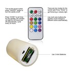 Color Changing Candles  Flameless Flickering Led Real Wax Battery Operated Pi   