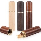 3 Packs Toothpick Holder  Portable Wood Toothpick