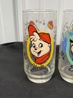 Vintage Alvin   The Chipmunks Glasses Chipettes 1985 Hardees 16 Oz Set Of 4