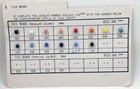 Rare Vintage Antique  8  X 5-1 2  Single Bead Sample Card Glass Tile Beads Paper
