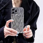 For Iphone 12 Pro Case Wavy Water Ripple Pattern  Cute Curly Wave Sparkly 