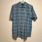 O neill Manresa Clasic Fit Blue Short Sleeve Shirt Mens Size L