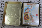 Budweiser Anheuser-busch Brewing Two Deck Sealed Playing Cards In Tin England