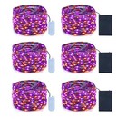  timer  6 Pack 59ft Orange   Purple Halloween Lights Decorations 80 Led 