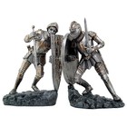 Medieval Knight Armor Bookends Set - 8  Tall Collectible Figurines For Decor