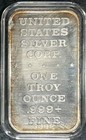 1974 Pieta Michelangelo 1 Troy Oz  999 Fine Silver Bar Nice Looking Vintage Bar