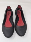 Crocs Lina Ballet Flat Shoes Womens Size 8 Black Pointed Toe Slip On 203404